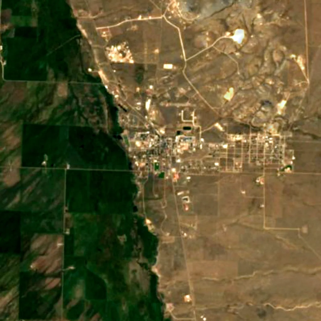 Westcliffe seen from above (Sentinel-2)