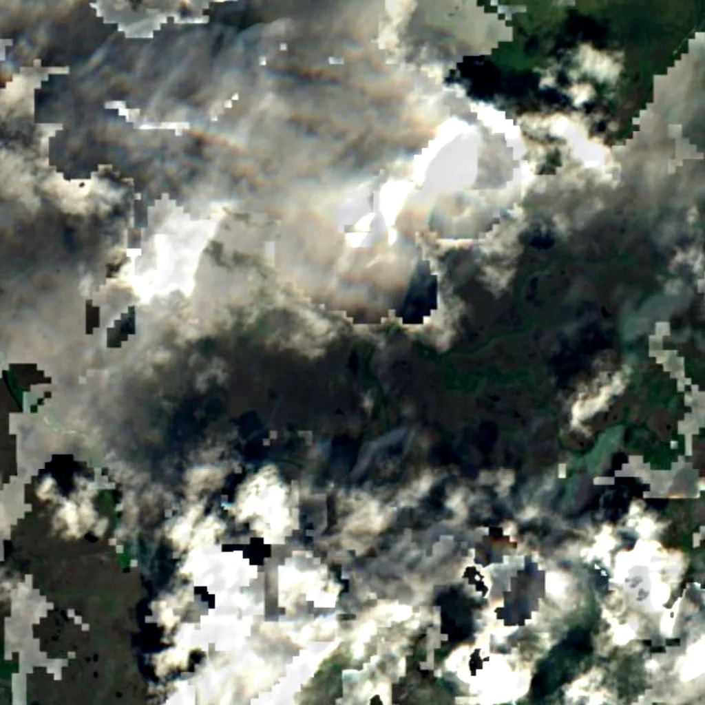 Wild Nephin National Park seen from above (Sentinel-2)