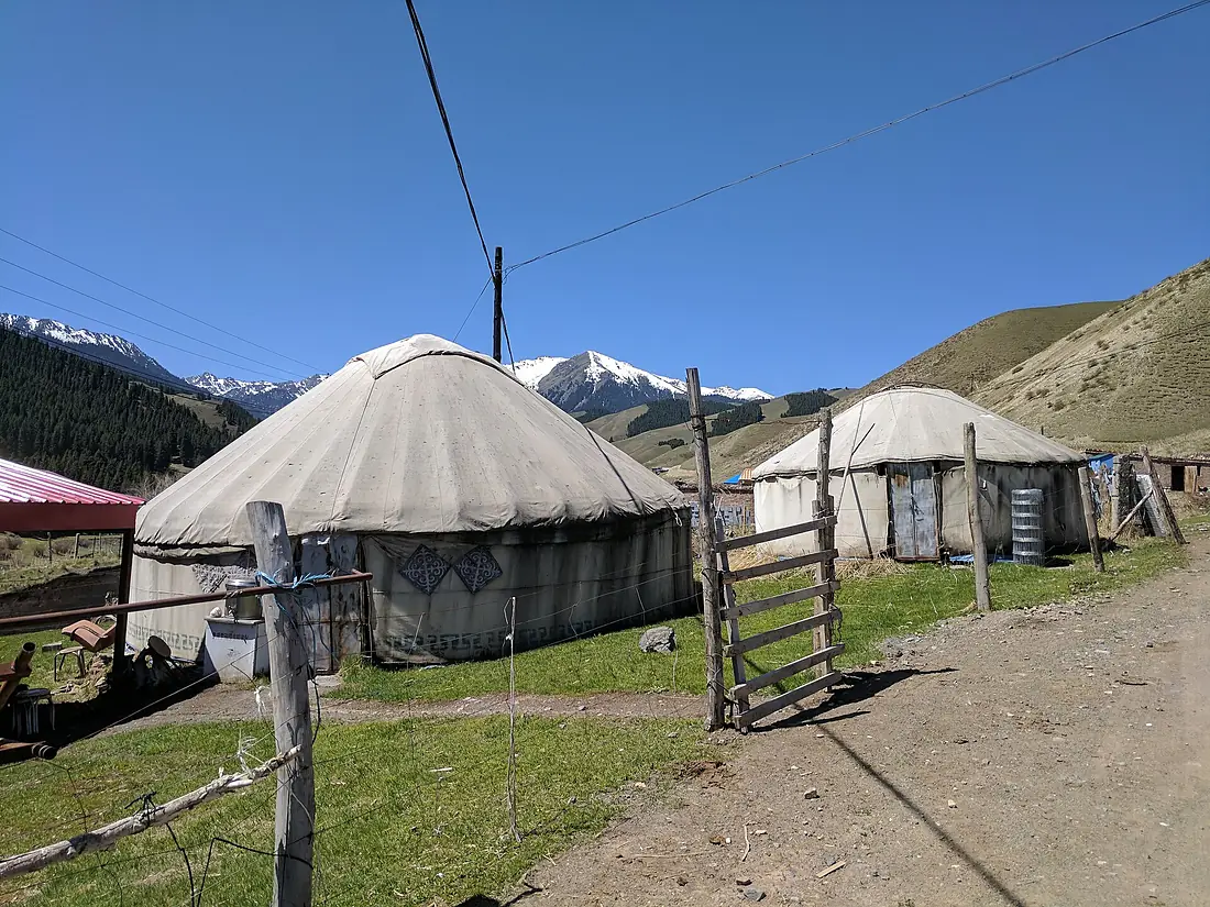 Baiyanggou Kazakh yurts