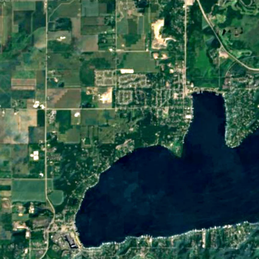 Yerkes Observatory seen from above (Sentinel-2)