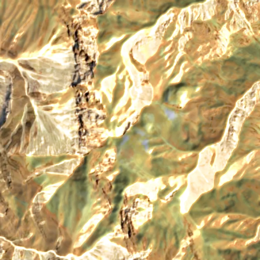Zard Kuh seen from above (Sentinel-2)