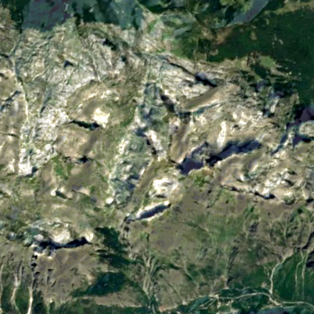 Zla Kolata seen from above (Sentinel-2)